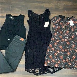 Witch’s bundle- Free People, Express, Bullhead